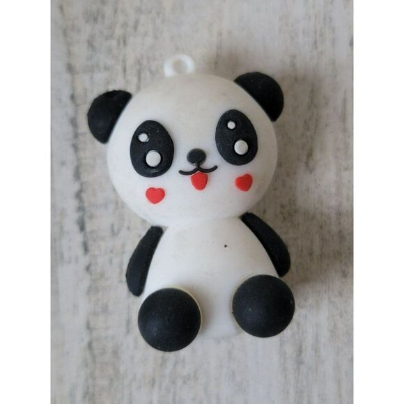 Mini heart panda bear keychain AS IS toy figure - Picture 2 of 5